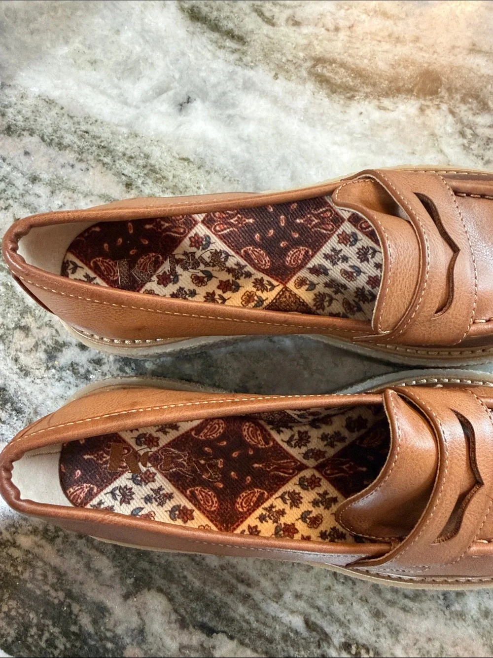 Korks Women’s Size 6 Brown Penny Loafers Chunky Platform Lug Sole